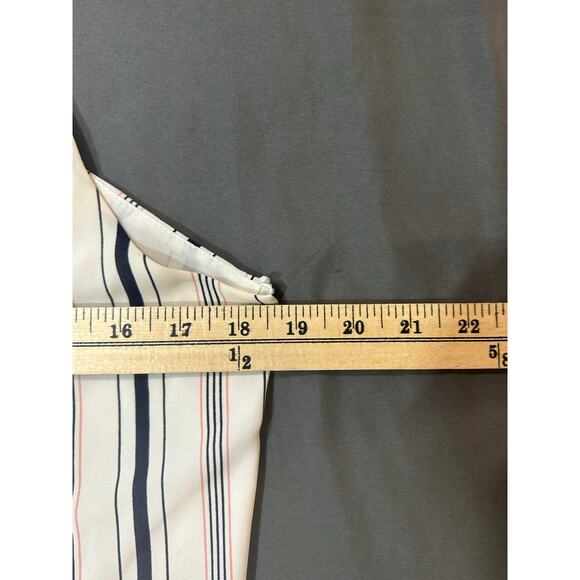 Alice Blue for Stitch Fix Striped Sleeveless Halter Blouse Size M - Picture 6 of 7